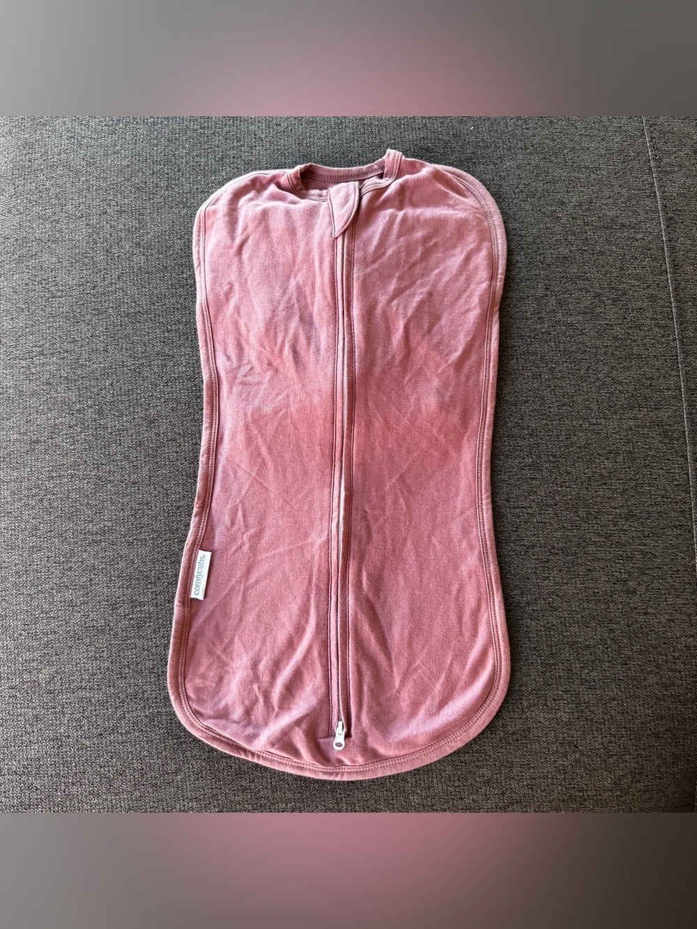 Comfy Cubs Swaddle Blanket Sleep Sack Baby Girl 0-3M Soft Mauve Pink
